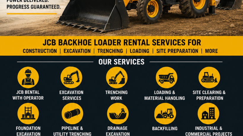 CB rental with operator in Oman JCB backhoe loader rental in Muscat Oman JCB excavation services in Oman JCB for rent with experienced operator Oman JCB rental for construction projects in Oman JCB trenching and loading services Oman